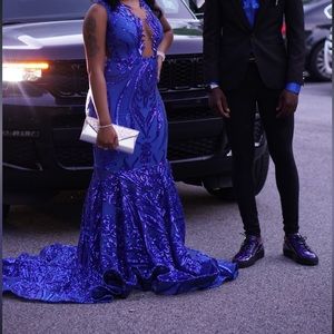 Prom dress royal blue